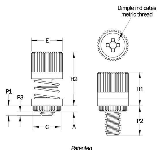 CNB Narrow Broaching Captive Screws