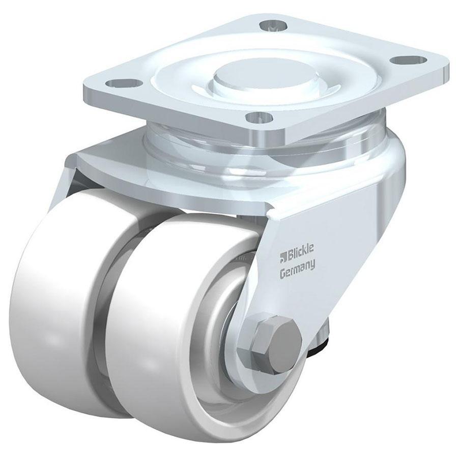 HRLHD - Levelling caster with integrated truck lock and top plate fitting