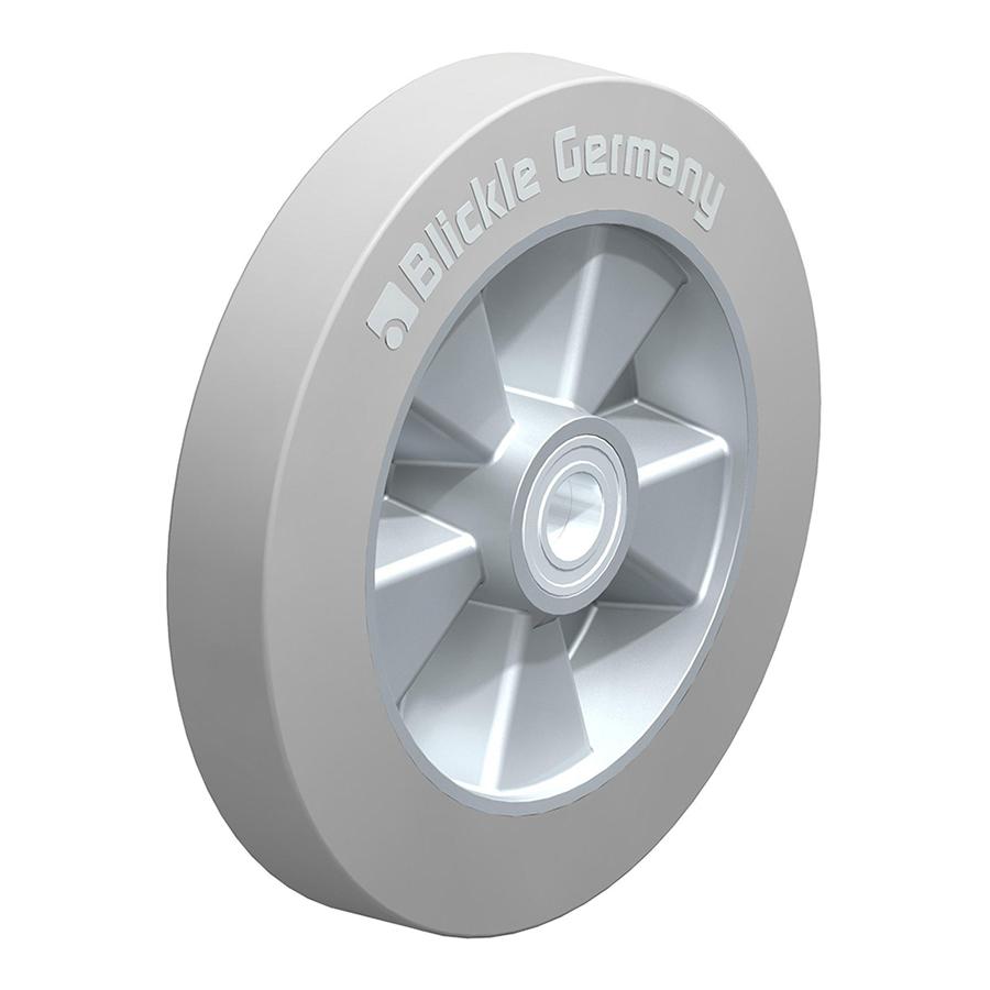 ALEV - Heavy duty wheel with elastic solid rubber tyres ‘Blickle EasyRoll’