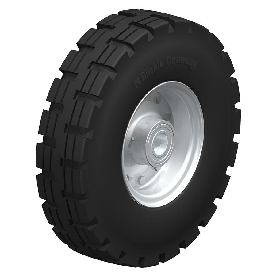 VLE - Heavy duty wheel with super-elastic solid rubber tyre