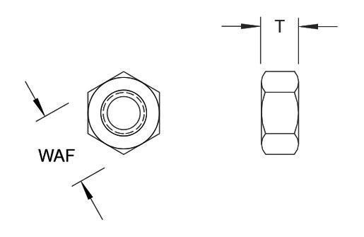 Prevailing Torque Finished Hex Nuts