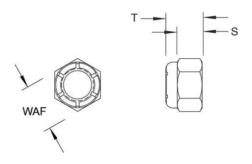 Nylon Insert Locknuts Regular Pattern