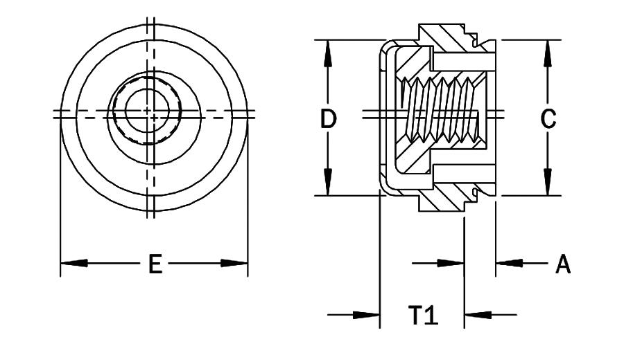 NAL Floating, Locking Self-Clinching Nuts