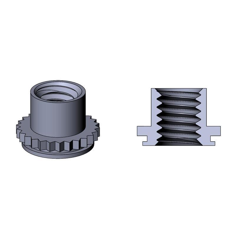 NH Miniature, Non-Locking Self-Clinching Nuts