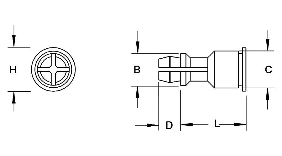 TH Spring-Top Self-clinching Standoffs