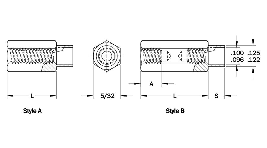HSST Hex Swage Standoffs