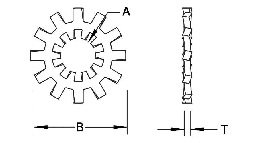 Lock Washers Internal External Tooth