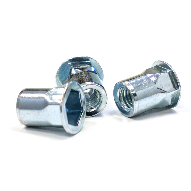 Flat Head Half-Hex Body Rivet Nuts